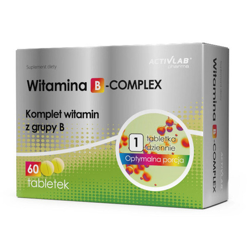 Witaminy B Kompleks ACTIVLAB Witamina B-complex 60 Tabl - Cena 9,65 Zł ...