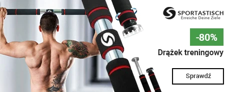 SPORTASTISCH Drążek do podciągania 63-100 cm kolor czarny