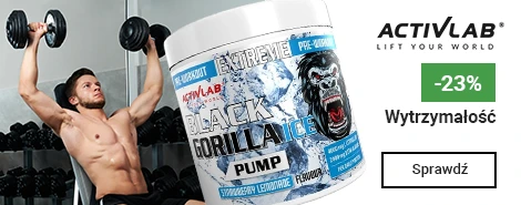 Suplement Przedtreningowy Wieloskładnikowy ACTIVLAB Black Gorilla Ice Pump Preworkout 300 g