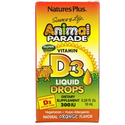 NATURES PLUS Animal Parade D3 Liquid Drops 10 ml
