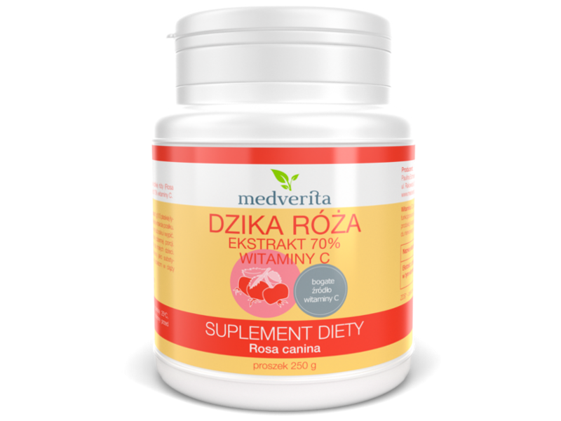 8990 Zł Medverita Rose Hip Extract 70 Vitamin C 250 G