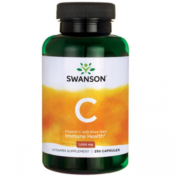 7690 Zł Swanson Vitamin C1000 Rosehip 250 Caps