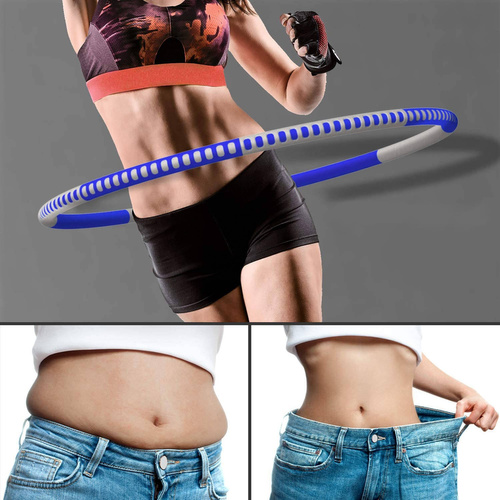 TvvaaFog HUP-20C Hula Hoop składane kolor niebiesko-szary