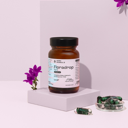 AURA HERBALS Floradrop Femi Probiotyk 20 kaps
