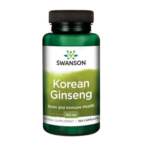 SWANSON Ginseng - Żeń-Szeń 500 mg 100 kaps