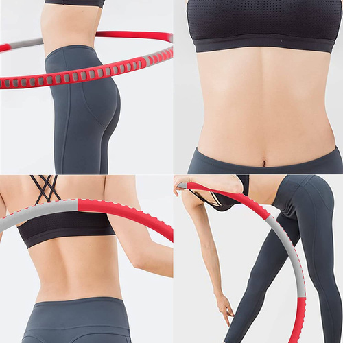 DUTISON HUP-20B Hula Hoop składane kolor czerwono-szary
