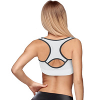 SPORTASTISCH Damski biustonosz sportowy "Sporty Bra" roz L kolor biało-szary