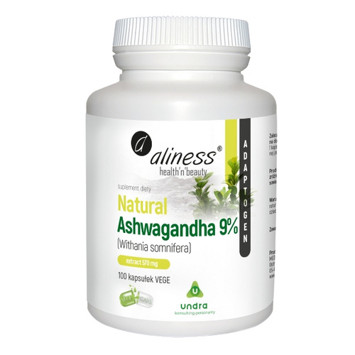 ALINESS Natural Ashwagandha 570 mg 9% 100 kaps