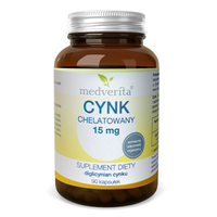 MEDVERITA Cynk Chelatowany 15 mg 90 kaps