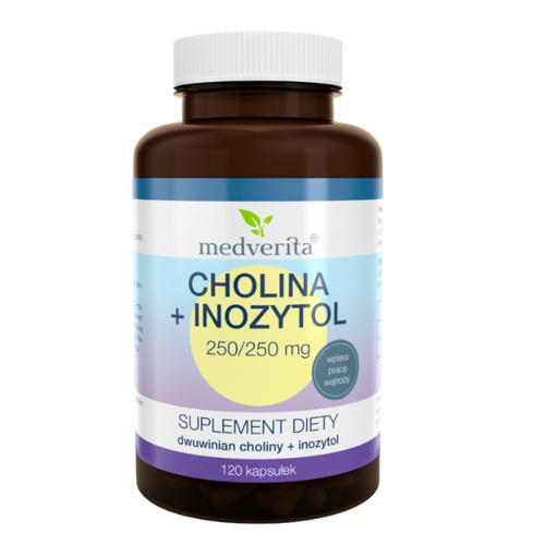 MEDVERITA Cholina 250 mg + Inozytol 250 mg 120 kaps