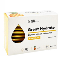 AURA HERBALS Great Hydrate - Elektrolity 10 sasz