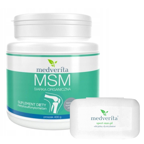 MEDVERITA MSM Siarka Organiczna 400 g + pillbox