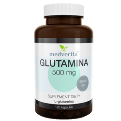 MEDVERITA Glutamina 500mg 120 kaps