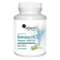 ALINESS Betaina HCL Pepsine 650/150 100 kaps