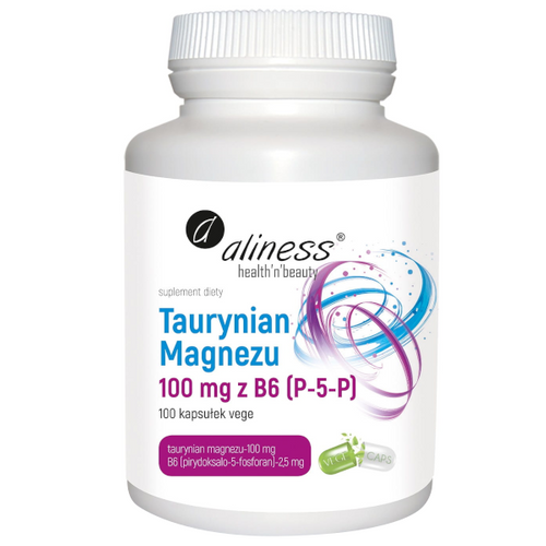 ALINESS Taurynian Magnezu 100mg B6 100 kaps