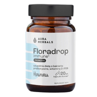 AURA HERBALS Colladrop Forte - Kolagen Morski 10 000 mg 30 sasz+ AURA HERBALS Floradrop Immune Probiotyk 20 kaps