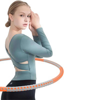 TvvaaFog HUP-20E Hula Hoop składany pomarańczowo-szary