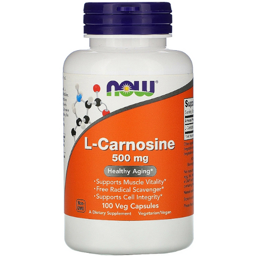 NOW FOODS L-Karnozyna 500mg 100 vkaps