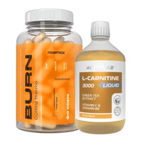 ACTIVLAB L-Carnitine 3000 liquid 500 ml + nowmax® Burn Cutting Thermo 60 kaps