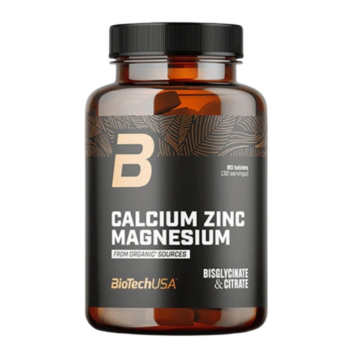 BIOTECH Calcium Zinc Magnesium From Organic Sources 90 tabl