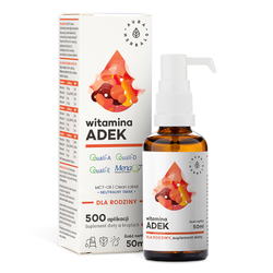 AURA HERBALS Witamina ADEK A + D3 + E + K2 MK7 Krople 50 ml