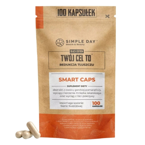 TWÓJ CEL TO Smart Caps Black Edition Odchudzanie Metabolizm 100 kaps