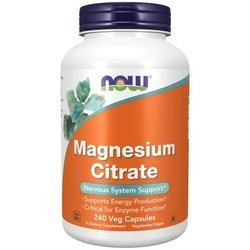 NOW FOODS Magnesium Citrate - Cytrynian Magnezu 240 kaps