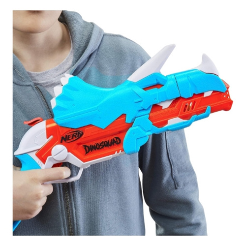 NERF Wyrzutnia DinoSquad Tricera-blast z zestawem 12 strzałek
