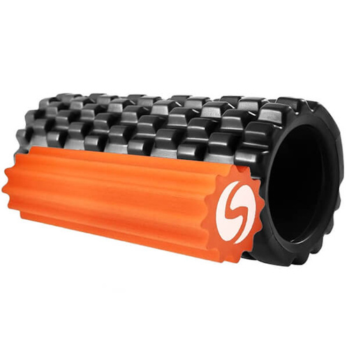 SPORTASTISCH Wałek do masażu "Rock n Roll"  33cm kolor czarno + wałek pomarańczowy + torba czarna
