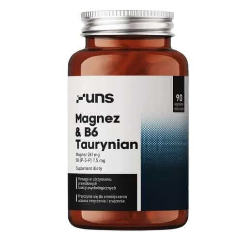 UNS Magnez Taurynian + B6 90 kaps