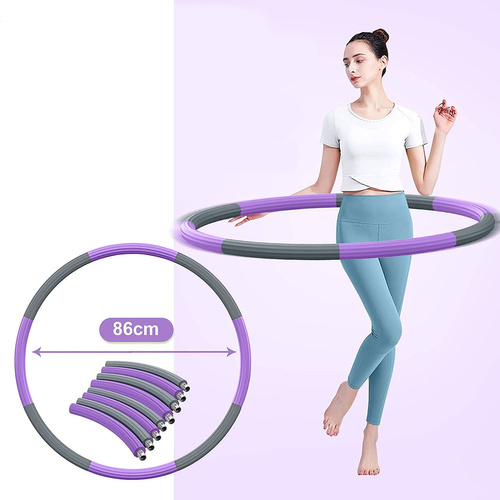 TvvaaFog Hula Hoop składany szaro-fioletowy