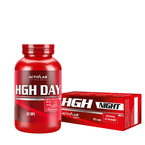 Booster Hormonu Wzrostu Kompleks ACTIVLAB HGH Day 60 kaps + HGH Night 60 kaps