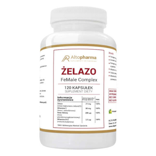 ALTO PHARMA Żelazo Chelat Complex 120 kaps