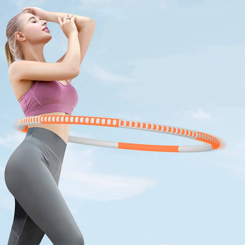 BLAIKOYI Hula Hoop składane kolor szaro-pomarańczowy