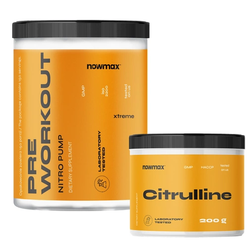 nowmax® Pre Workout xtreme Pump 500 g + nowmax® Citrulline Malate 200 g