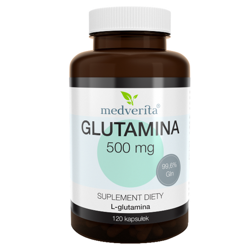 MEDVERITA Glutamina 500mg 120 kaps