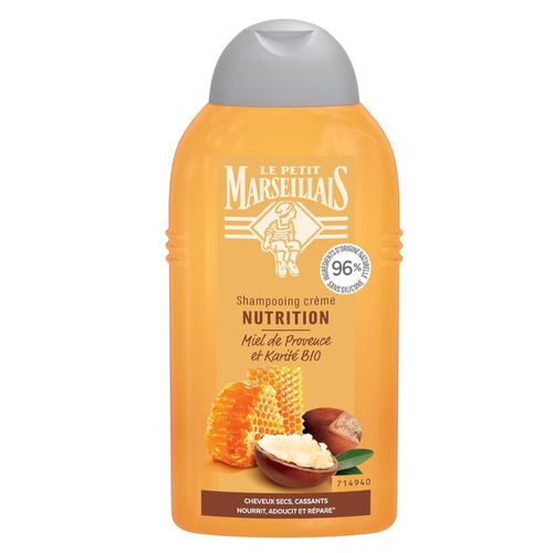 LE PETIT MARSEILLAIS Szampon Odżywczy Krem Miód z Prowansji i Masło Shea Organiczny 250ml