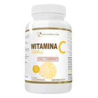 PROGRESS LABS Witamina C Kwas L-askorbinowy 1000mg 120 kaps