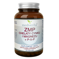 MEDVERITA ZMP Chelaty Cynku i Magnezu + P-5-P 120 kaps