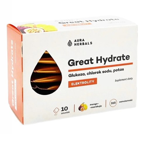 AURA HERBALS Great Hydrate - Elektrolity 10 sasz