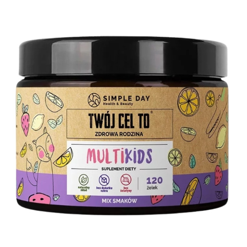 TWÓJ CEL TO Żelki MultiKids na Odporność dla Dzieci 120 żelek