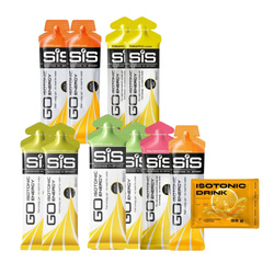 10x SIS Energy Go - Żel Izotoniczny 60 ml + nowmax® Isotonic Drink 25 g