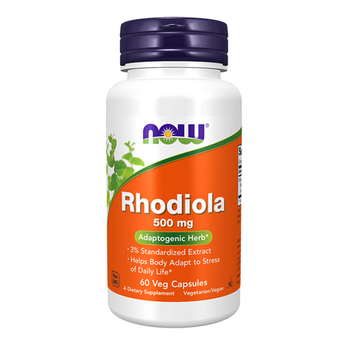 NOW FOODS Rhodiola Rosea - Różeniec Górski 500mg 60 vkaps