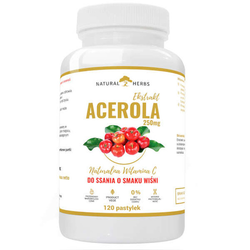 NATURAL HERBS Acerola 250mg do ssania 120 tabl