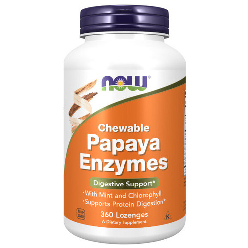 NOW FOODS Papaya Enzymes 360 kaps