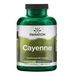 SWANSON Cayenne 450mg 300 kaps