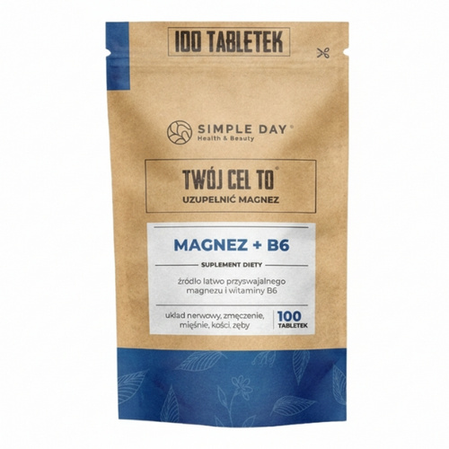TWÓJ CEL TO Magnez Cytrynian + Witamina B6 Zmęczenie Skurcze 100 tabs