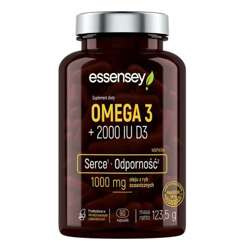 ESSENSEY Omega 3 + 2000 IU Witamina D3 90 kaps