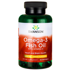 SWANSON Omega-3 & Witamina D-3 60 sgels