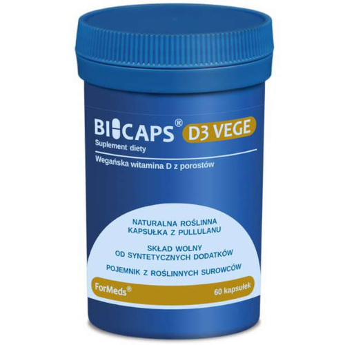 FORMEDS BICAPS Witamina D3 VEGE 50mcg 2000IU 60 kaps